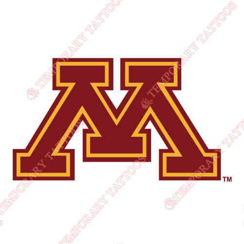 Minnesota Golden Gophers Customize Temporary Tattoos Stickers NO.5101